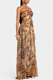 Tasa – Maxikleid für Damen mit Neckholder und offenem Rücken – Ansicht 3