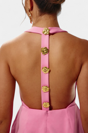 Yvonne – Minikleid für Damen mit Neckholder und offenem Rücken – Ansicht 8