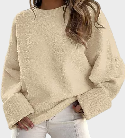 Enzi – Eleganter Pullover für Damen mit fallenden Schultern