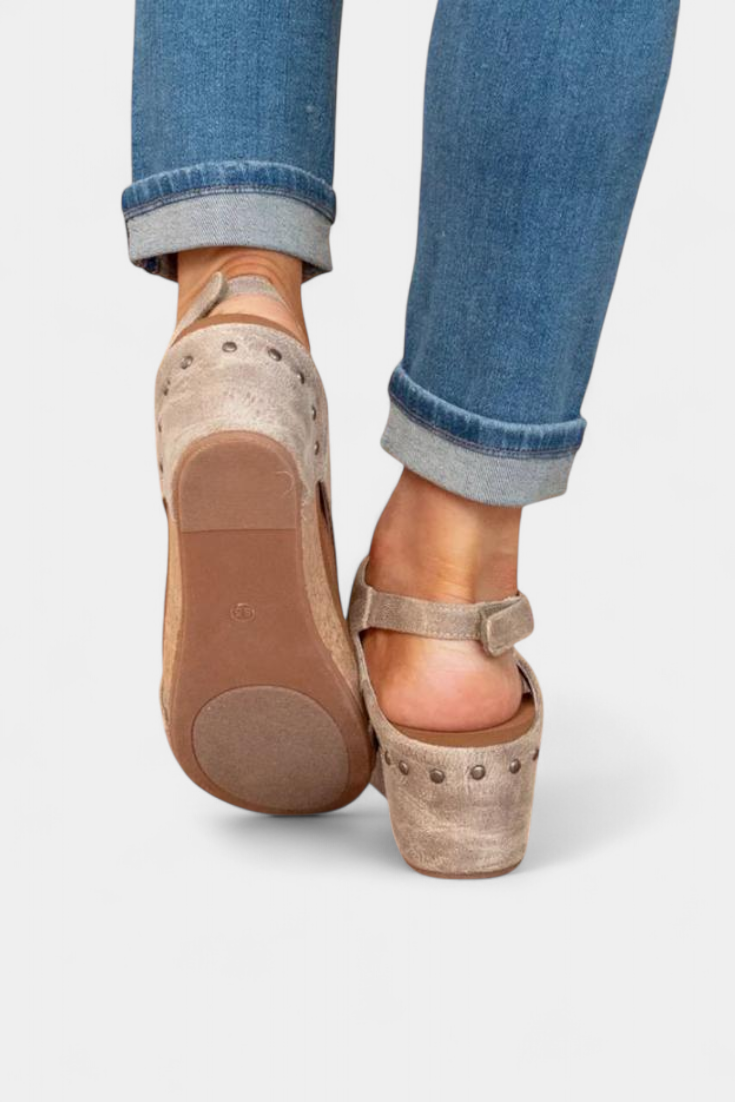 Orthopädische Damen-Keilsandalen Svenja mit Korkfußbett – Ansicht 9
