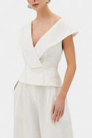 Damen-Set Hayden mit asymmetrischem Top und Palazzo-Hose – Ansicht 2