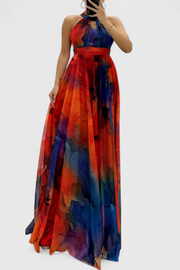 Caprice – Maxikleid für Damen aus Chiffon mit Blumenmuster – Ansicht 4