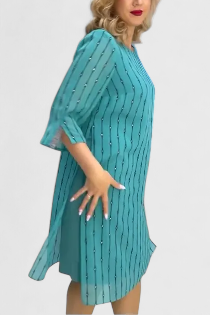 Polly – Elegantes Chiffonkleid für Damen mit klassischer Linie – Ansicht 4