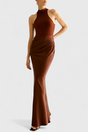 Mafalda – Ärmelloses Maxikleid für Damen mit schmaler Silhouette – Ansicht 6