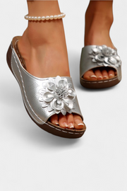 Orthopädische Damen-Sandalen Rica mit 3D-Blume – Ansicht 4