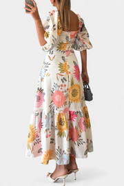 Florales Midikleid Kacey für Damen mit Puffärmeln – Ansicht 3