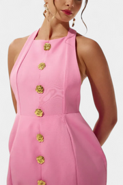 Yvonne – Minikleid für Damen mit Neckholder und offenem Rücken – Ansicht 6
