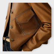 Camille – Stilvolle Lederjacke für Damen – Ansicht 3