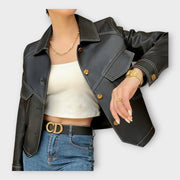 Camille – Stilvolle Lederjacke für Damen – Ansicht 4