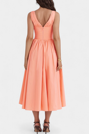 Margie – Midikleid für Damen mit V-Ausschnitt und Blumenmuster – Ansicht 6