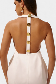 Yvonne – Minikleid für Damen mit Neckholder und offenem Rücken – Ansicht 3