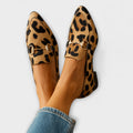 Γυναικείες μιούλ Λίλιαν με animal print και τακούνι