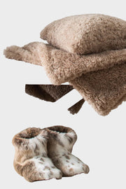 Damen-Stiefel-Hausschuhe Sana aus Kunstfell – Ansicht 13