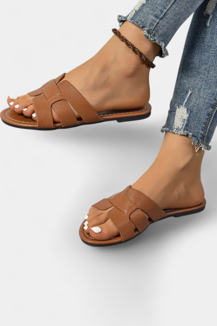 Damen-Sandalen Silvia mit geometrischem H-Design – Ansicht 5