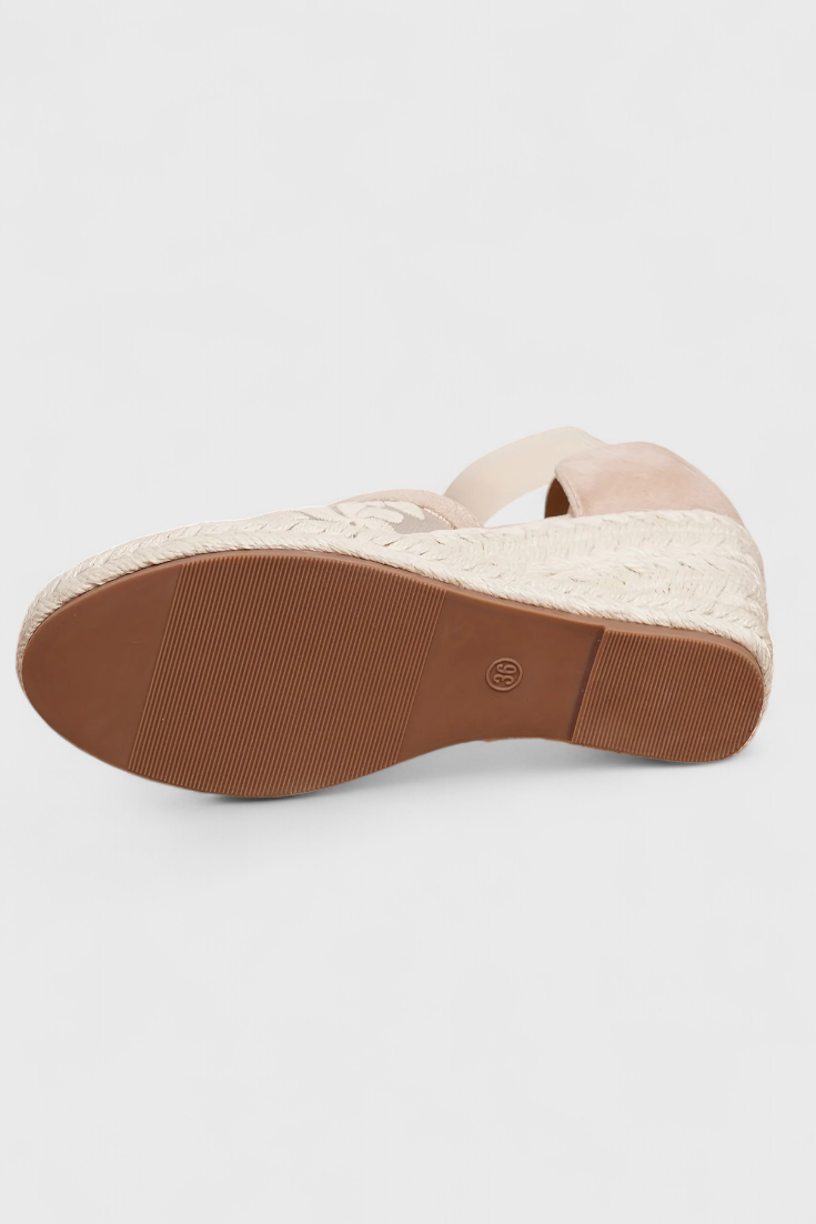 Orthopädische Damen-Sandalen Phylis mit Blumenmuster und Plateau – Ansicht 8
