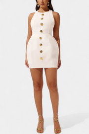 Yvonne – Minikleid für Damen mit Neckholder und offenem Rücken – Ansicht 11