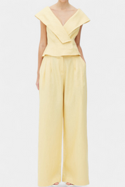 Damen-Set Hayden mit asymmetrischem Top und Palazzo-Hose – Ansicht 4