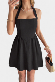 Kassandra – Minikleid für Damen mit Neckholder-Ausschnitt und offenem Rücken – Ansicht 8
