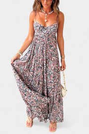 Reyna – Florales Maxikleid für Damen mit offenem Rücken – Ansicht 2
