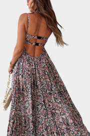 Reyna – Florales Maxikleid für Damen mit offenem Rücken – Ansicht 6