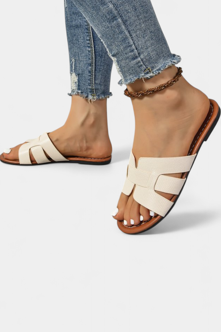 Damen-Sandalen Silvia mit geometrischem H-Design – Ansicht 3