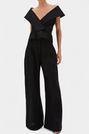 Damen-Set Hayden mit asymmetrischem Top und Palazzo-Hose – Ansicht 8