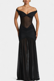 Therese – Maxikleid für Damen mit tiefem V-Ausschnitt – Ansicht 6