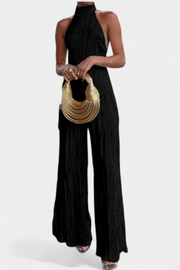 Pilarica – Elegantes Plissee-Set für Damen mit asymmetrischem Oberteil und weiter Hose – Ansicht 8