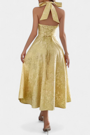 Gilda – Jacquard-Midikleid für Damen mit offenem Rücken – Ansicht 7