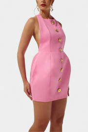 Yvonne – Minikleid für Damen mit Neckholder und offenem Rücken – Ansicht 5