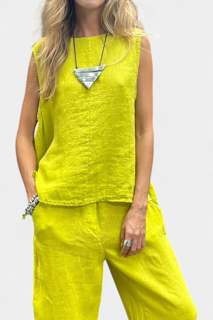 Ärmelloses Damen-Set Leona mit Weste und Hose – Ansicht 5