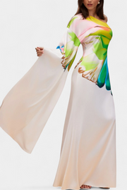 Beryl – Asymmetrisches Einarm-Kleid für Damen mit Print – Ansicht 2