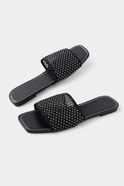 Damen-Sandalen Iva mit Glitzernetz und eckiger Zehenpartie – Ansicht 4