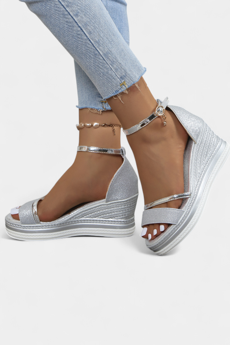 Orthopädische Damen-Keilsandalen Corinne mit Plateau – Ansicht 10