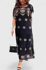 Cathy – Sommerkleid für Damen aus Netzstoff mit Schlitzen – Ansicht 5