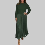 Claudia – Damen-Maxikleid mit Pullover und Plisseerock – Ansicht 7