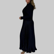 Claudia – Damen-Maxikleid mit Pullover und Plisseerock – Ansicht 13