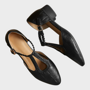 Suzie – Lässige Ledersandalen mit Mesh-Einsätzen – Ansicht 2