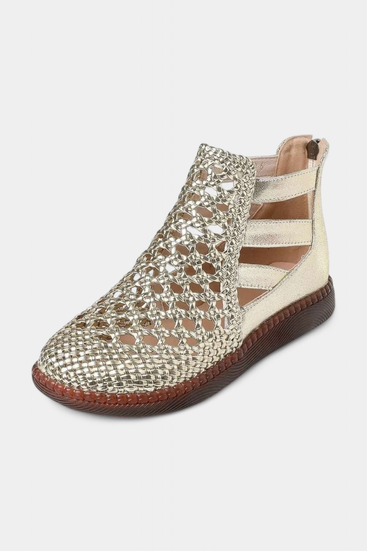 Geflochtene Damen-Sandalen Alica mit offenem Muster – Ansicht 2