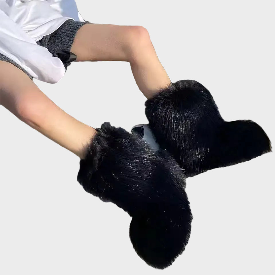 Luna – Damenstiefel aus Kunstpelz – Ansicht 4