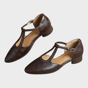 Suzie – Lässige Ledersandalen mit Mesh-Einsätzen – Ansicht 3