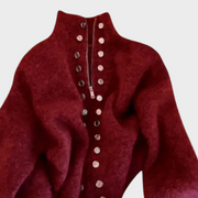 Maxine – Elegante Strickjacke mit Stehkragen – Ansicht 3