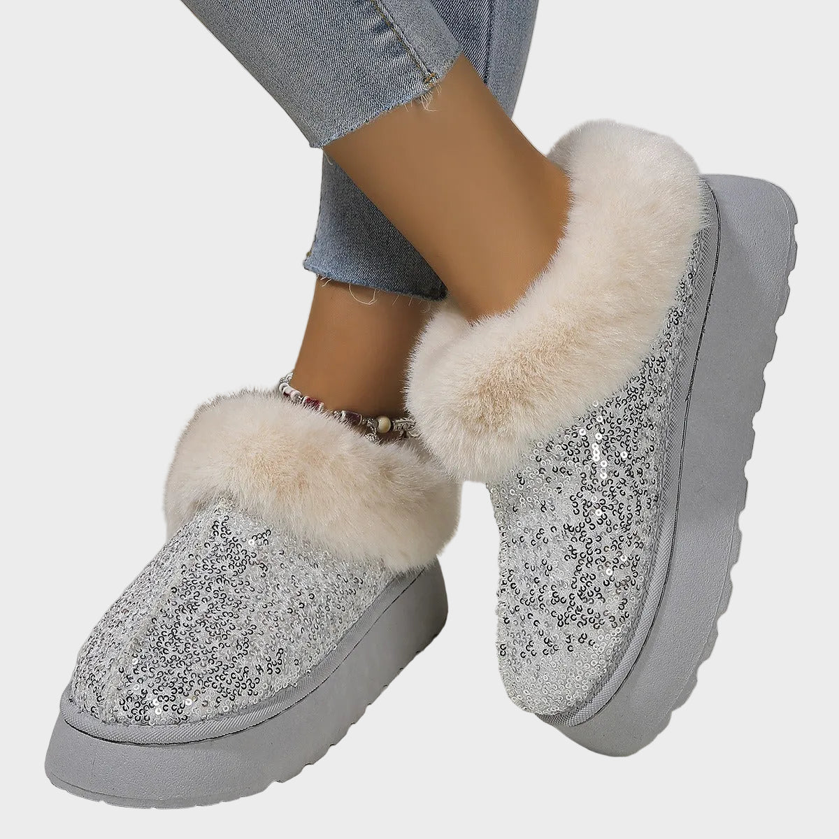 CrystalFur – Komfortable Plateau-Stiefel für Damen – Ansicht 4