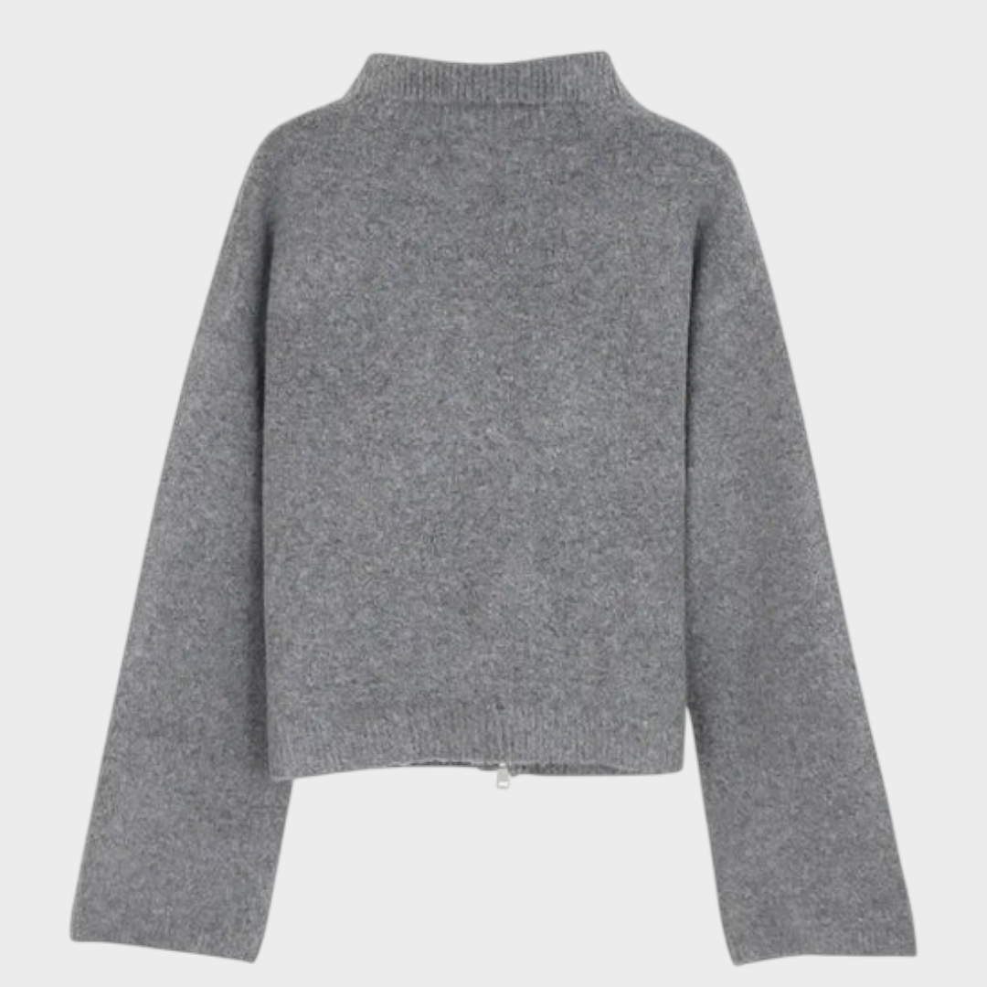 Maxine – Elegante Strickjacke mit Stehkragen – Ansicht 5