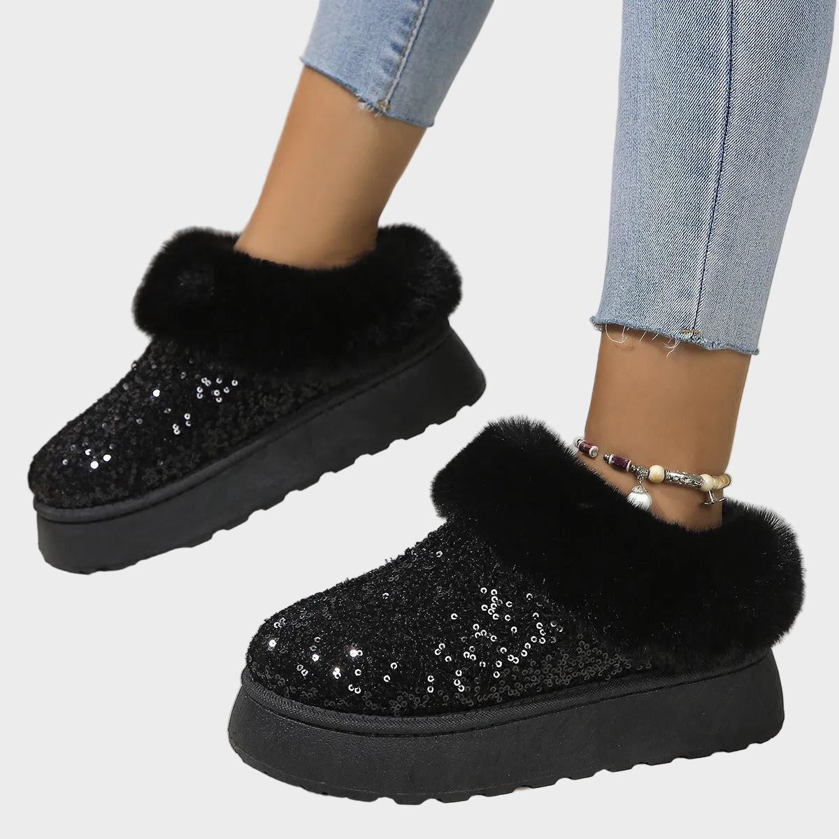 CrystalFur – Komfortable Plateau-Stiefel für Damen – Ansicht 3