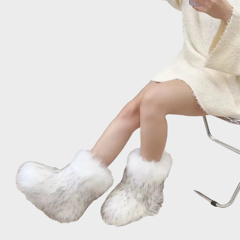 Luna – Damenstiefel aus Kunstpelz – Ansicht 8