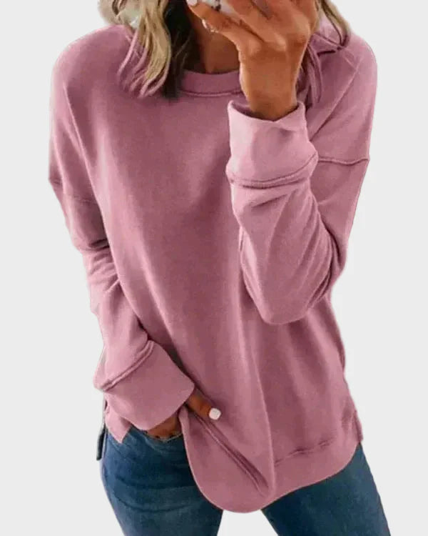Riverton – Damen-Sweatshirt mit Fleece-Futter – Ansicht 3
