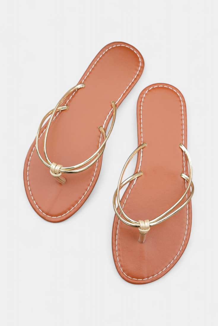 Minimalistische Damen-Sandalen Aledia mit dünnen Riemen – Ansicht 2
