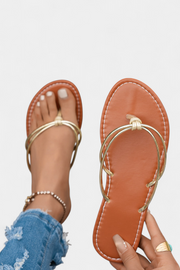 Minimalistische Damen-Sandalen Aledia mit dünnen Riemen