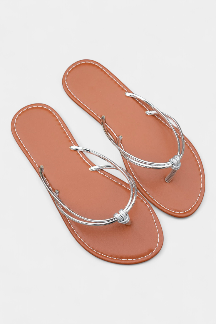 Minimalistische Damen-Sandalen Aledia mit dünnen Riemen – Ansicht 4